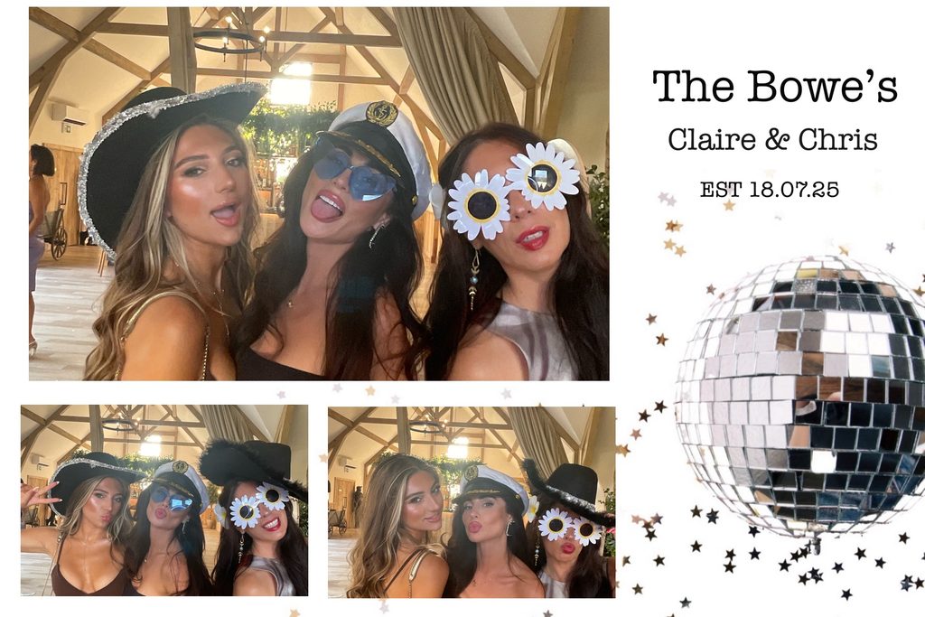 Selfie Mirror Photobooth Liverpool. Example of girls posing for selfies with props on. Selfie Mirror hire Liverpool and surrounding areas